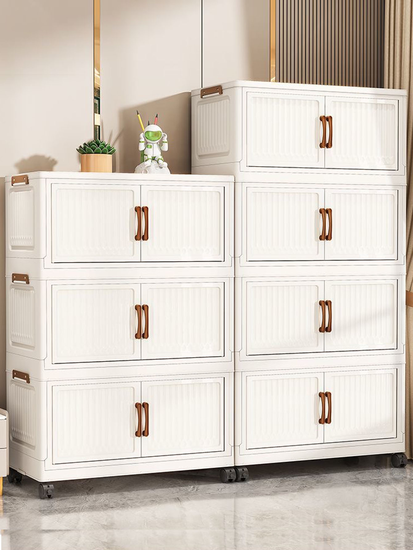 Office Furniture Filing Cabinets - Thickened Foldable Multi-layer Storage Cabinet for