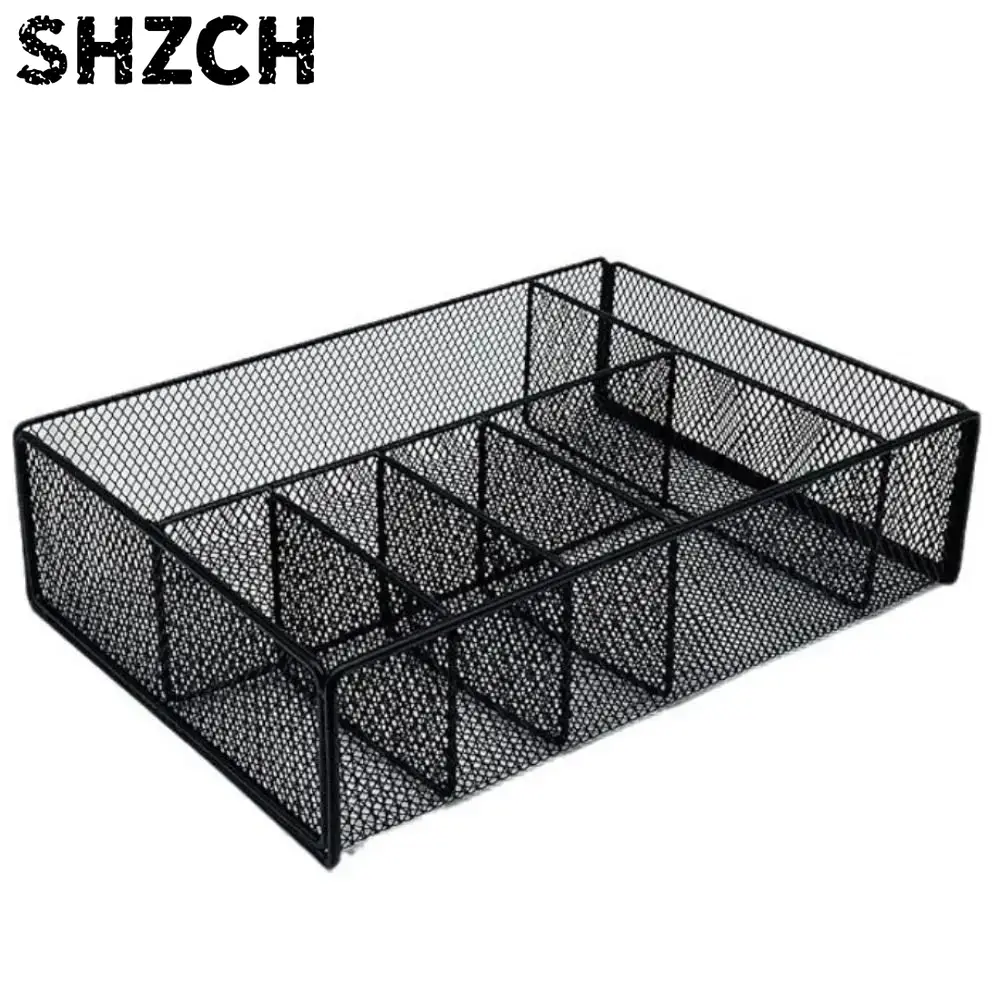 Paper Basket Mesh - Black Metal Storage Basket Mesh Hollow