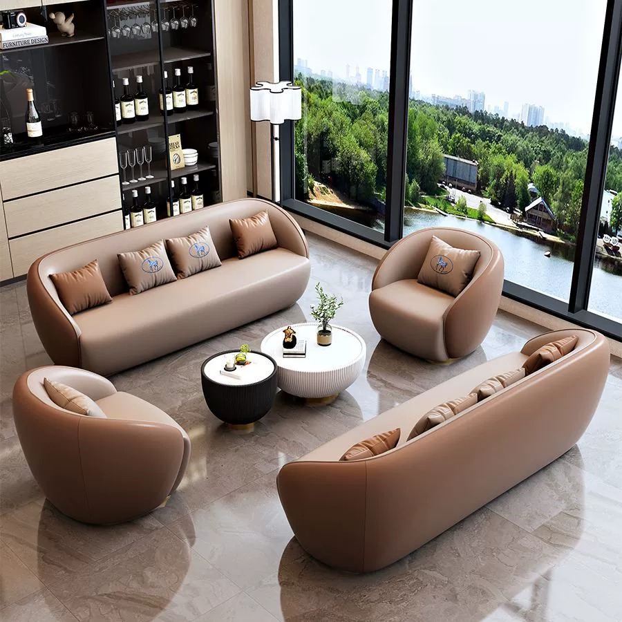 Office Furniture Luxury - Lightweight Luxury Office Sofa Modern Minimalist