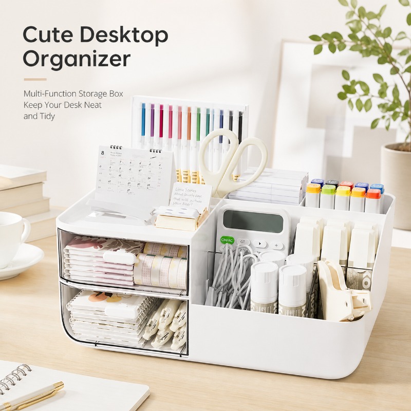 Office Furniture Filing Cabinets - Drawer Type Desktop Storage Organizer Multi-grid