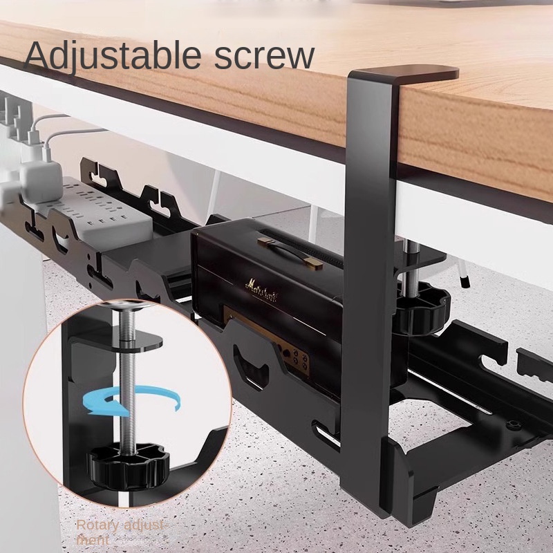 Telescopic Under Table Storage - огляд і ціна Cable Tray Under Desk