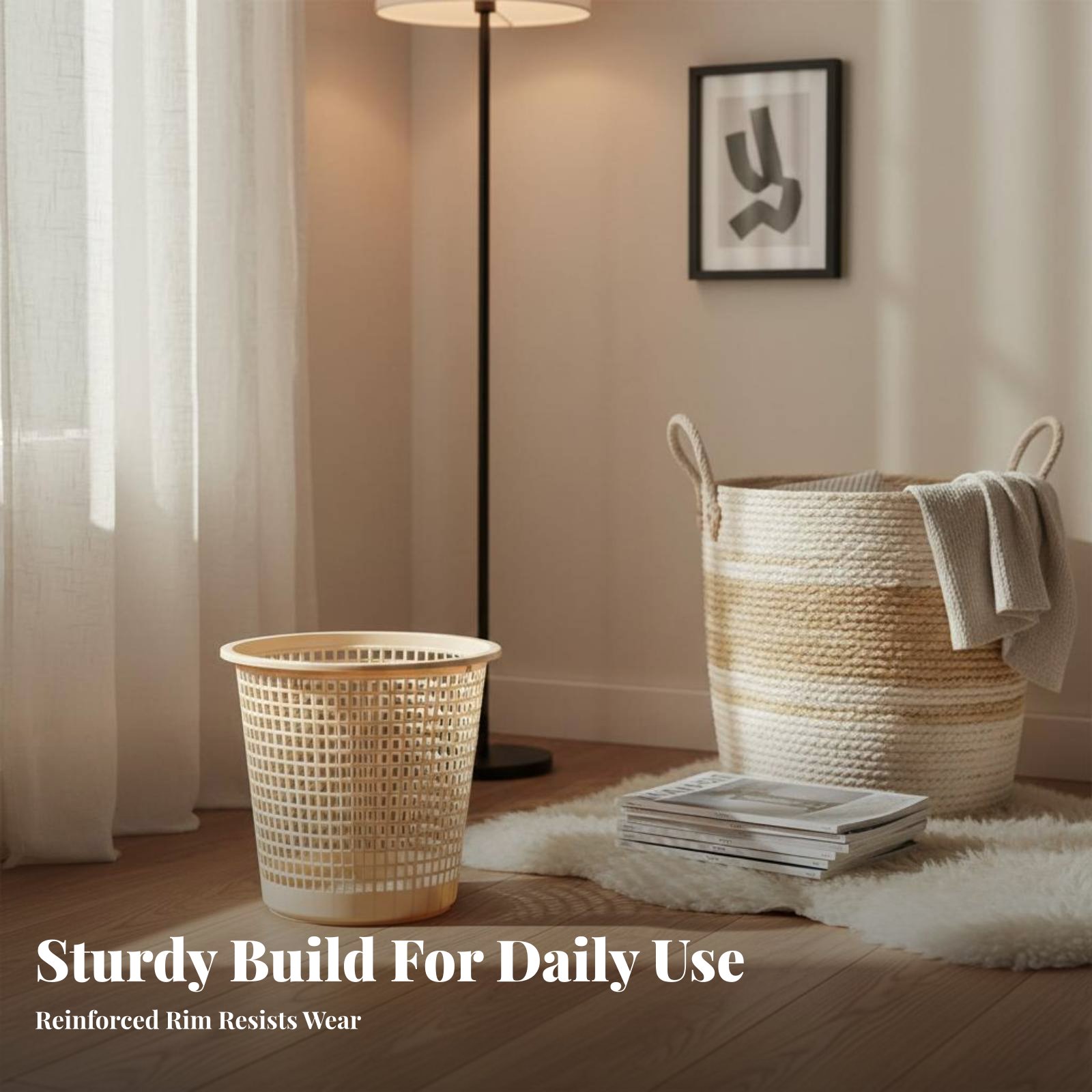 Hollow-Vented Wastebasket Unco - огляд і ціна Paper Basket Mesh