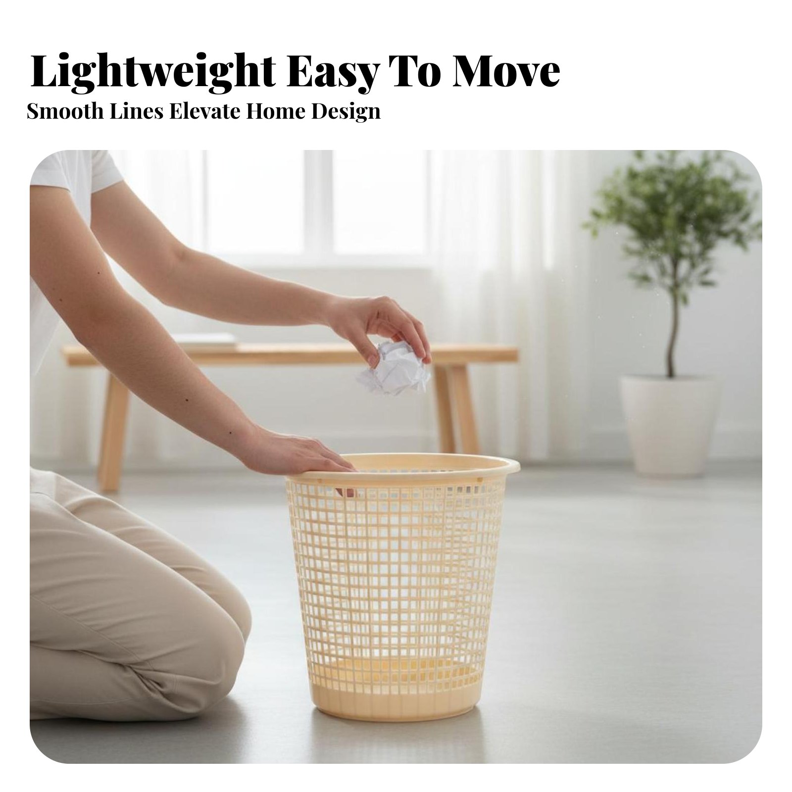 Hollow-Vented Wastebasket Unco - огляд і ціна Paper Basket Mesh
