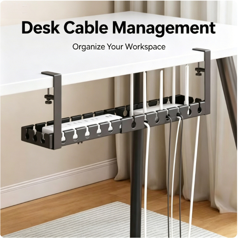 Under Table Telescopic Storage - огляд і ціна Cable Tray Under Desk