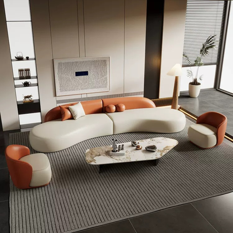 Italian Luxury Curved Sofa Mod - огляд і ціна Office Furniture Luxury