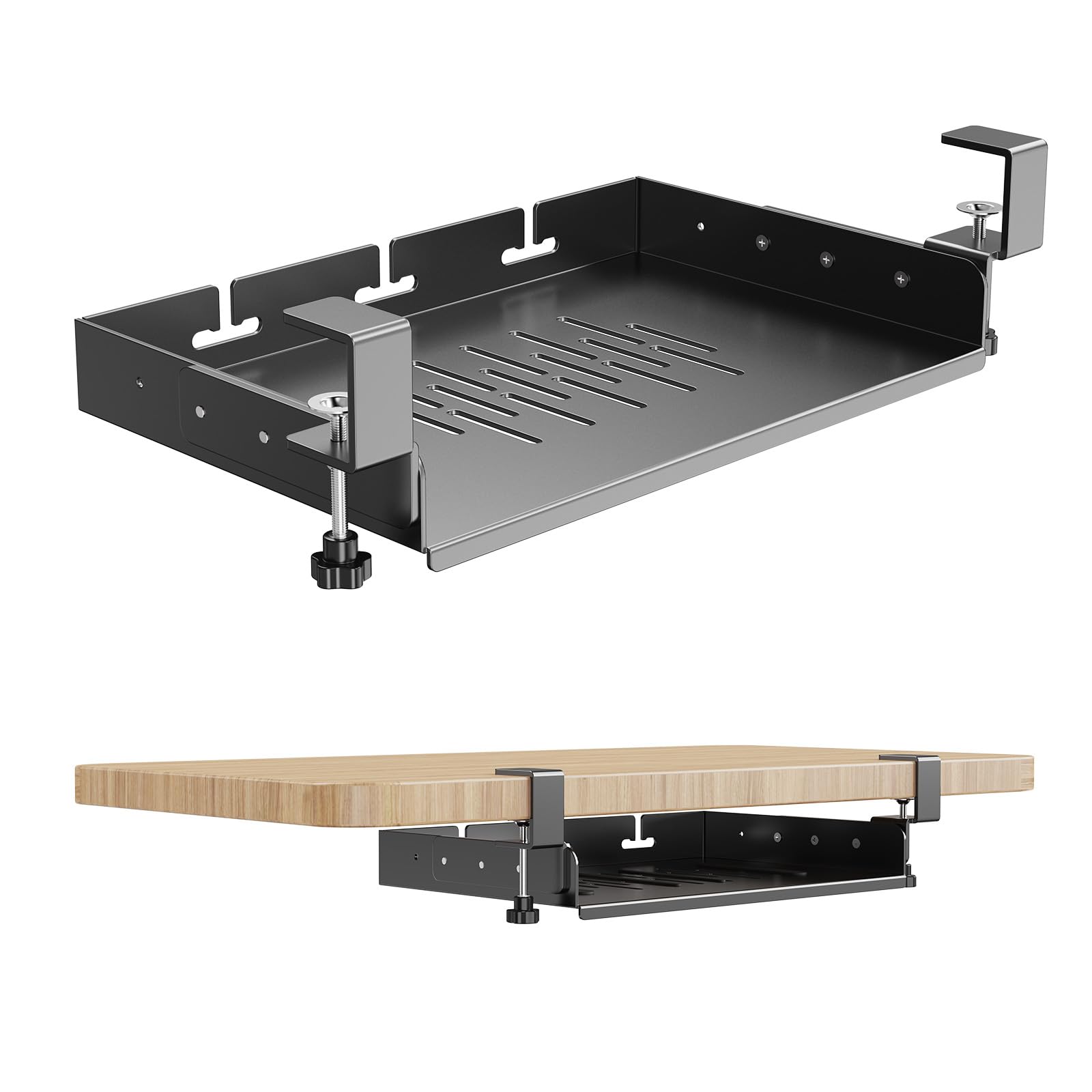No Drill Under Desk Laptop Mou - огляд і ціна Cable Tray Under Desk