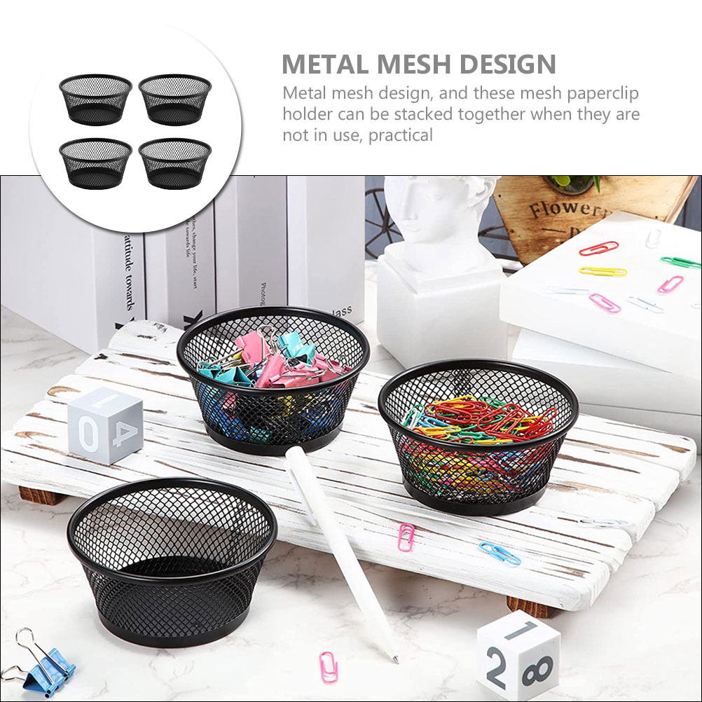 4Pcs Mesh Paperclip Holders De - огляд і ціна Paper Basket Mesh
