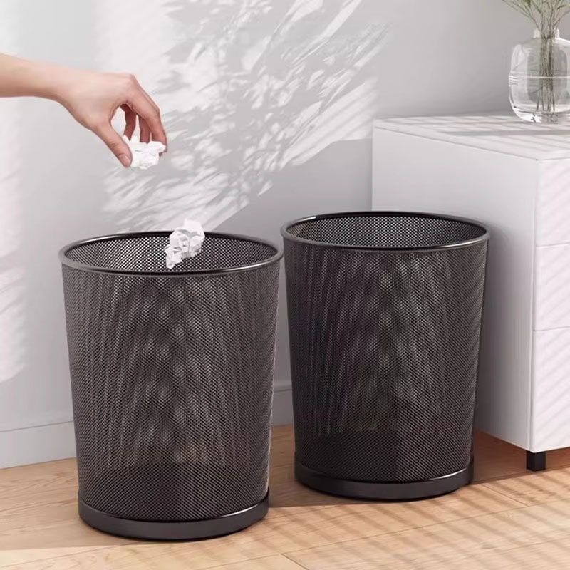 9L Large Black Metal Mesh Tras - огляд і ціна Paper Basket Mesh