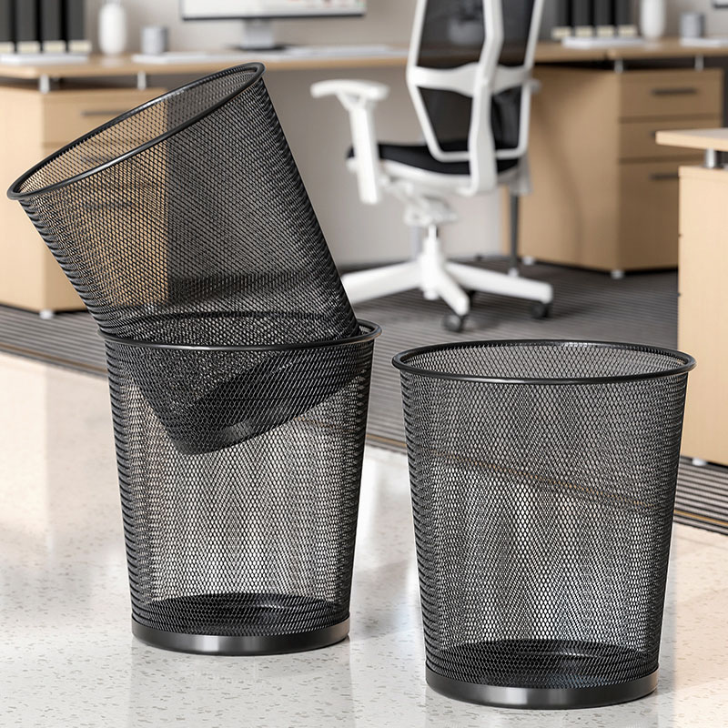 9L Large Black Metal Mesh Tras - огляд і ціна Paper Basket Mesh