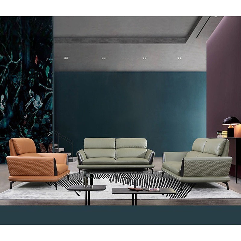 Leather sofa, high-end villa,  - огляд і ціна Office Furniture First