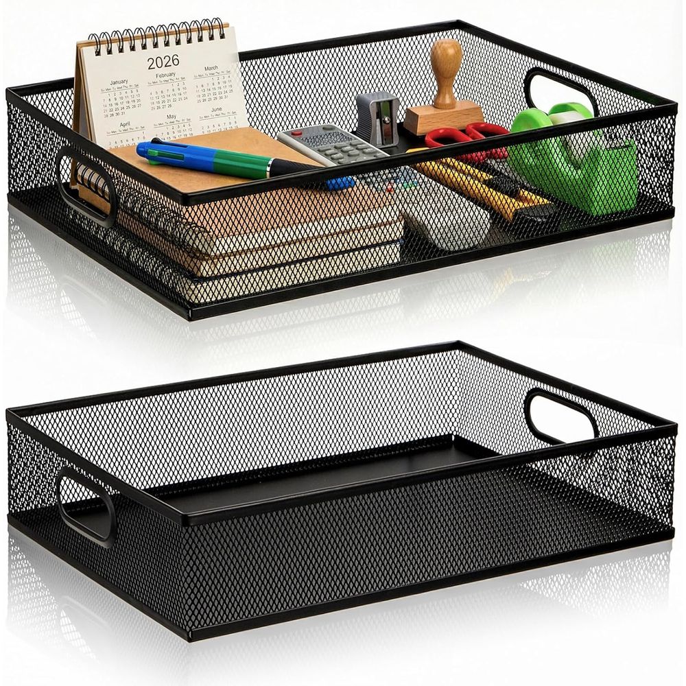 2-Tier Metal Mesh Desk Organiz - огляд і ціна Paper Basket Mesh