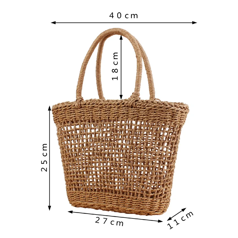 Handmade Women's Handbag Bohem - огляд і ціна Paper Basket Mesh