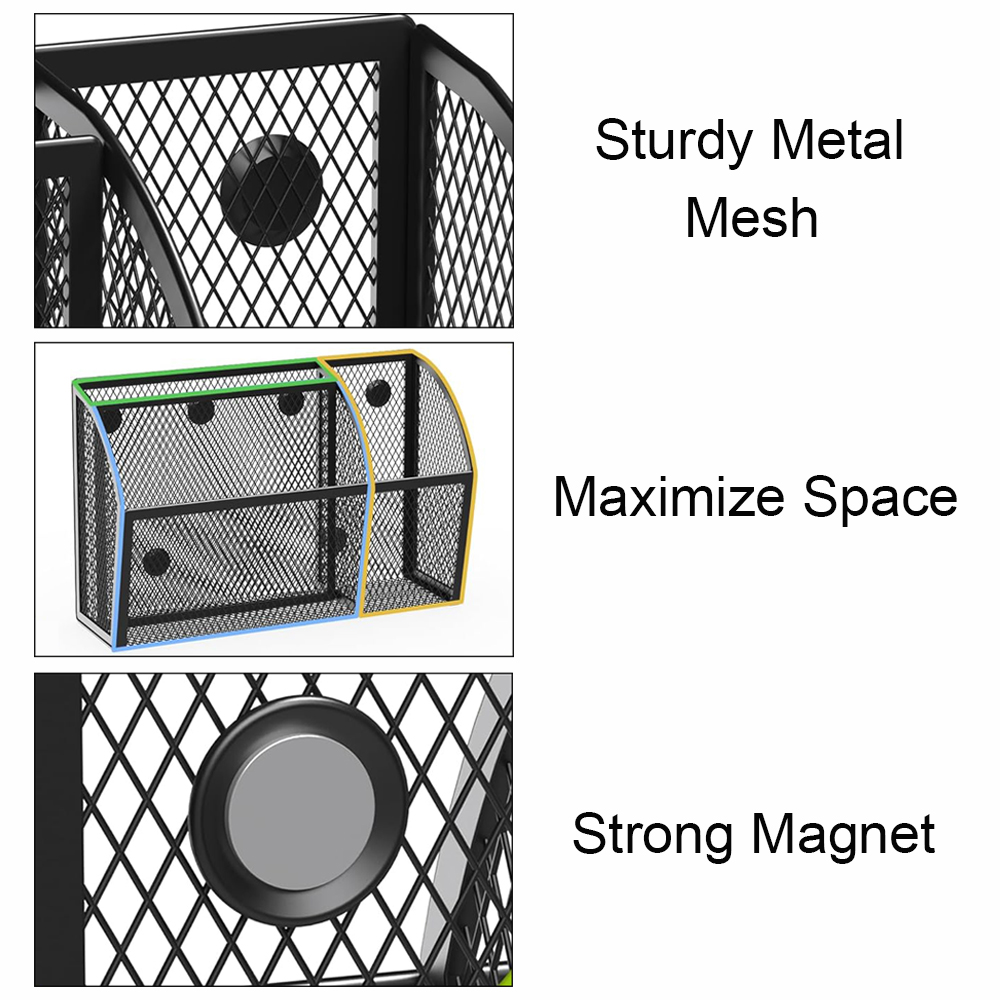 3 Compartments Magnetic Mesh B - огляд і ціна Paper Basket Mesh