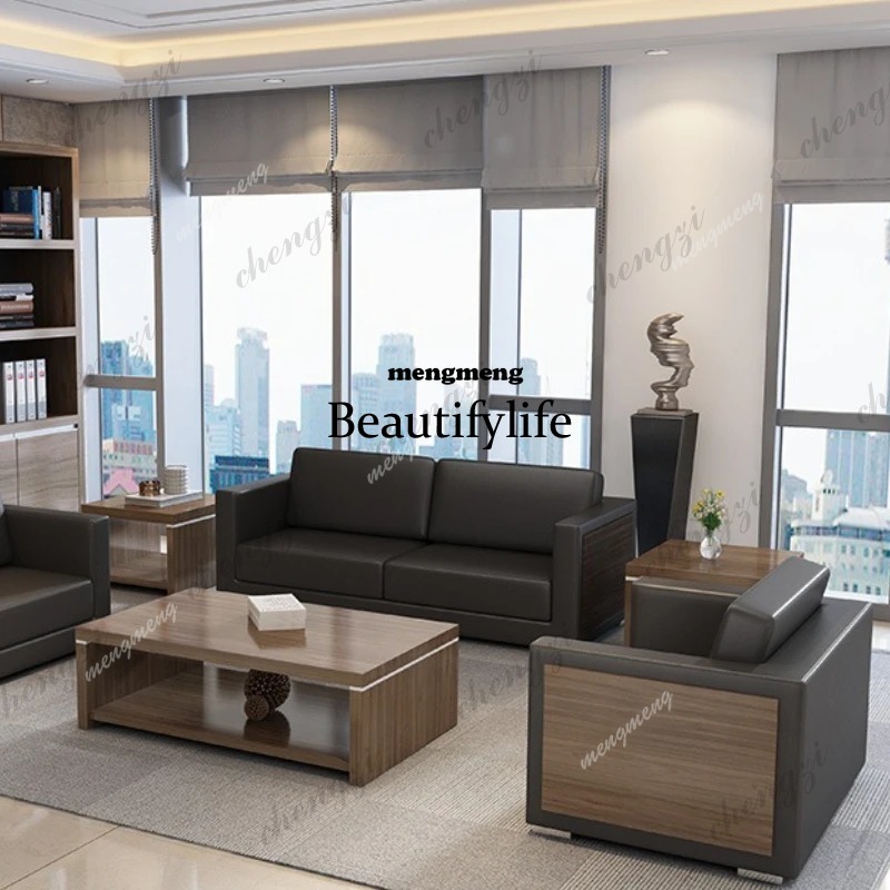 d5556 Wooden Cowhide Office So - огляд і ціна Office Furniture Luxury