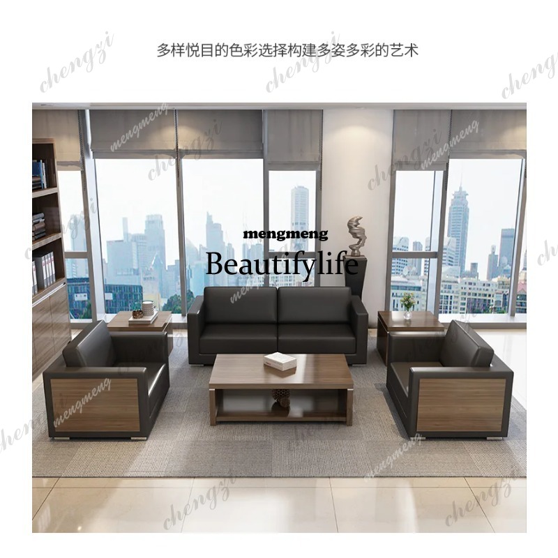 d5556 Wooden Cowhide Office So - огляд і ціна Office Furniture Luxury