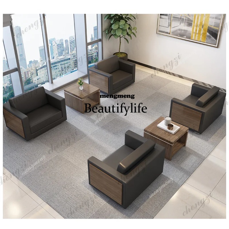d5556 Wooden Cowhide Office So - огляд і ціна Office Furniture Luxury